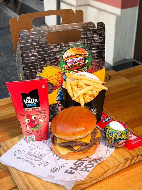 Combo de hambúrguer do Mirante